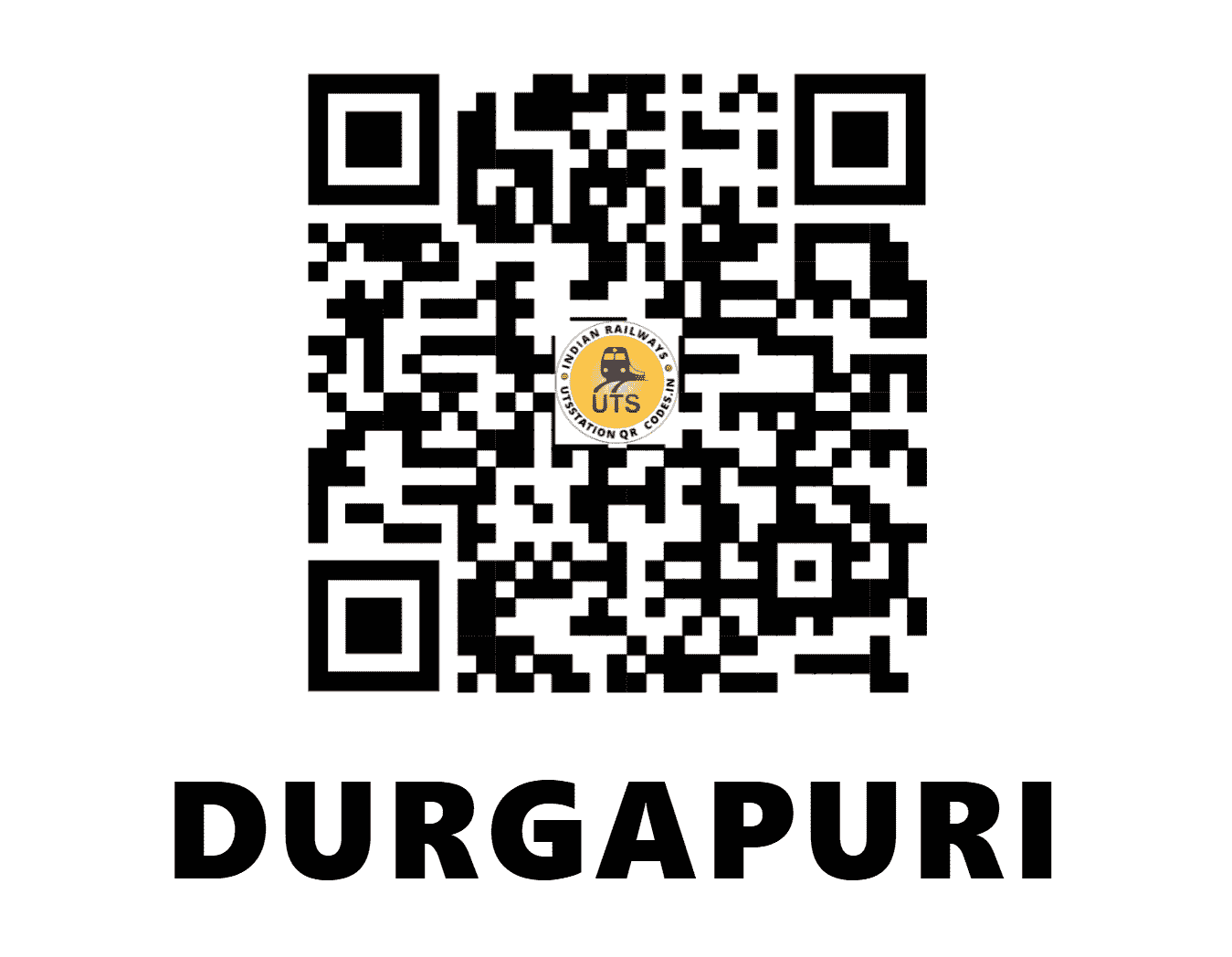 UTS QR Code for DURGAPURI - DURP - NC (MADHYA PRADESH)